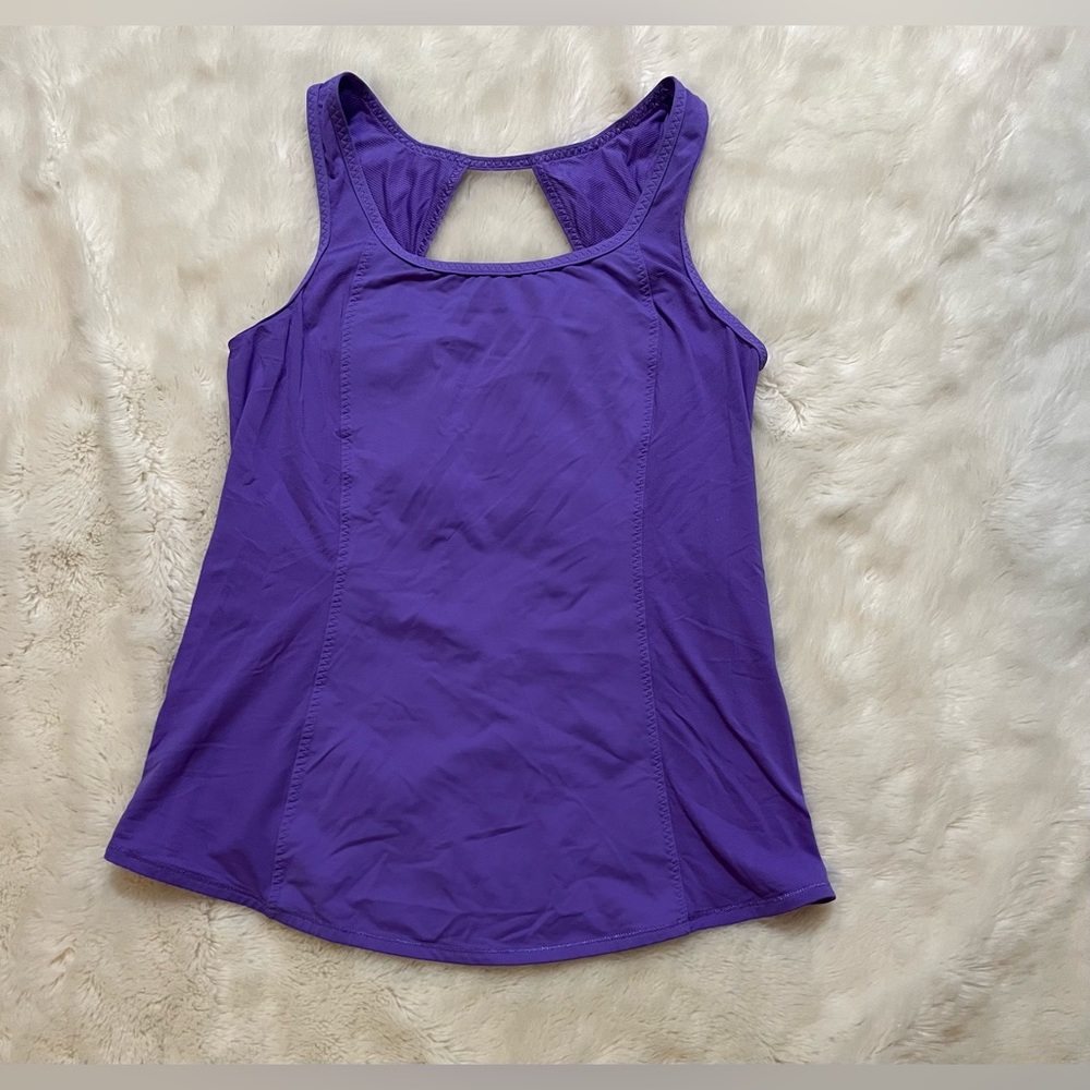 Purple Lululemon athletic tank top